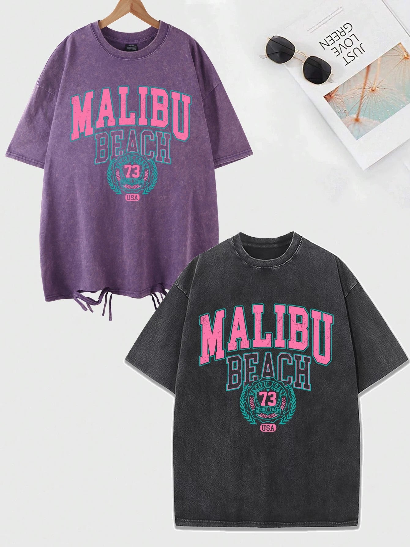 Malibu Distressed Cotton T-Shirt