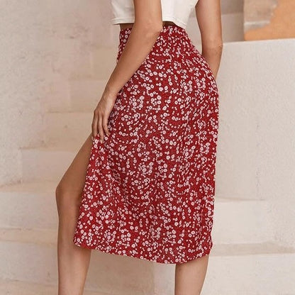 Marbella Floral Midi Skirt