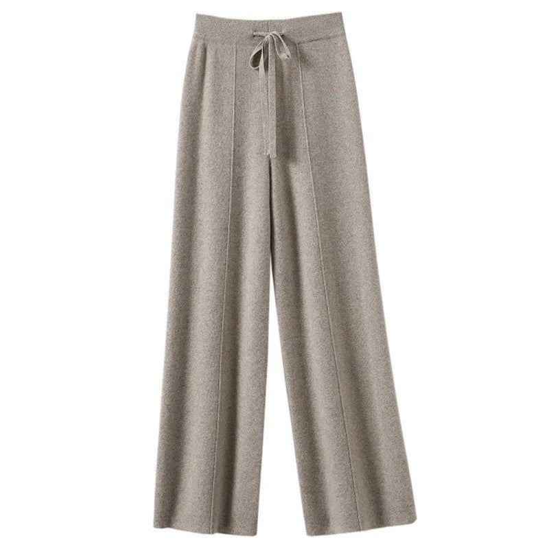 Marchetti Cashmere Wide Trousers - Camel