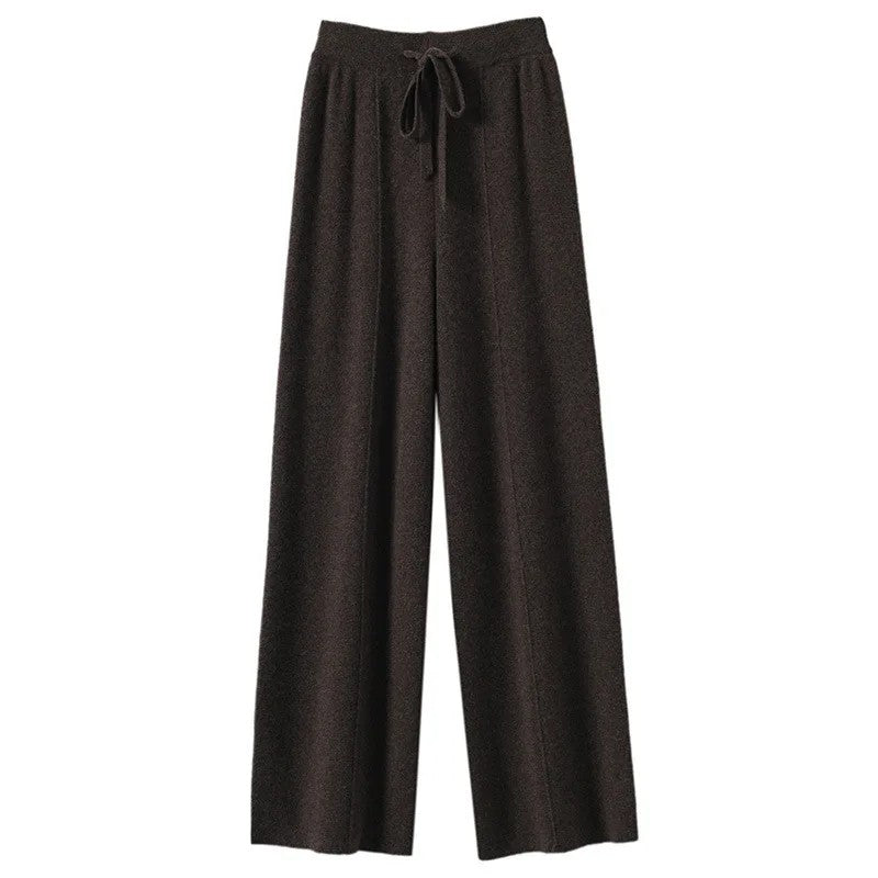 Marchetti Cashmere Wide Trousers - Espresso