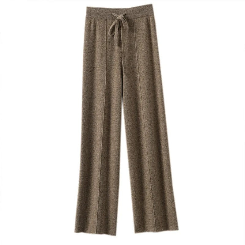 Marchetti Cashmere Wide Trousers - Mauve