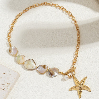 Marella Beaded Shell Necklace