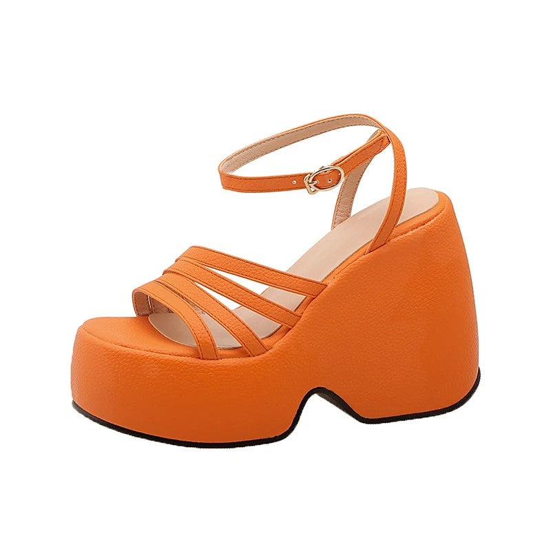 Mayfair Open Toe Platform Heels