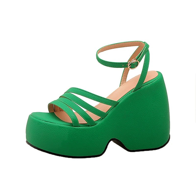 Mayfair Open Toe Platform Heels