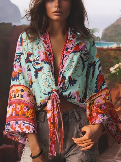 Menton Floral Kimono
