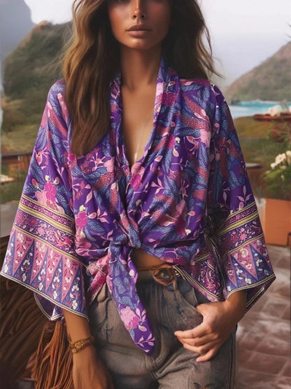 Menton Floral Kimono