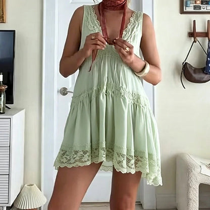 Menton Lace Mini Dress