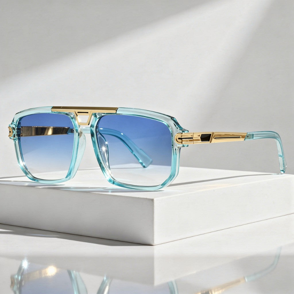Meridian Sunglasses - Navy / Pacific Flash