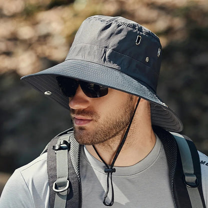 Meridian Wide Brim Bucket Hat - Charcoal