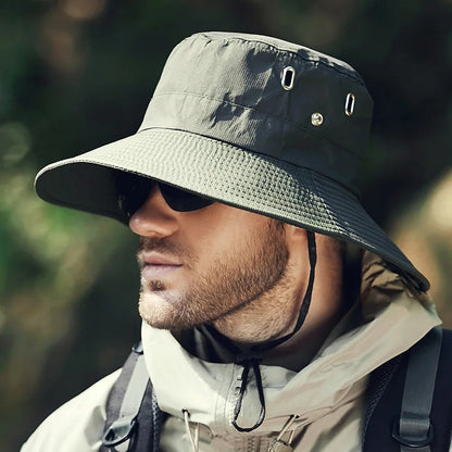 Meridian Wide Brim Bucket Hat - Forest Green