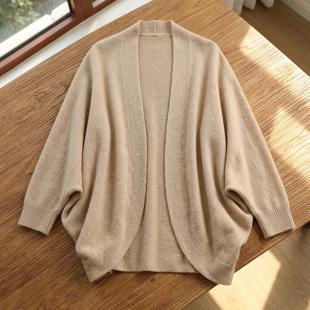 Merino Wool Sleeved Shawl