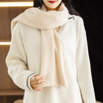 Merino Wool Sleeved Shawl