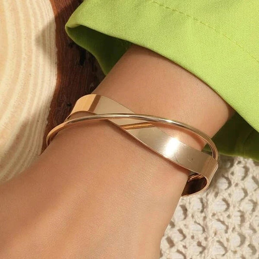 Milano Gold Open Bangle