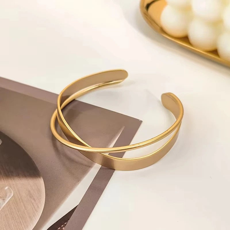 Milano Gold Open Bangle