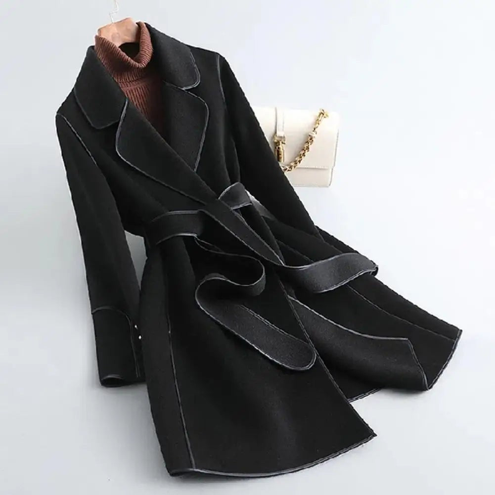 Milano Wool Trench Coat - Corvinô Black