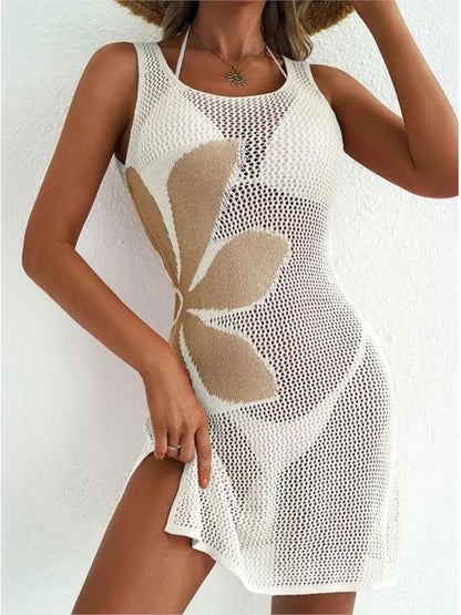 Milos Hollow Knit Cover-Up