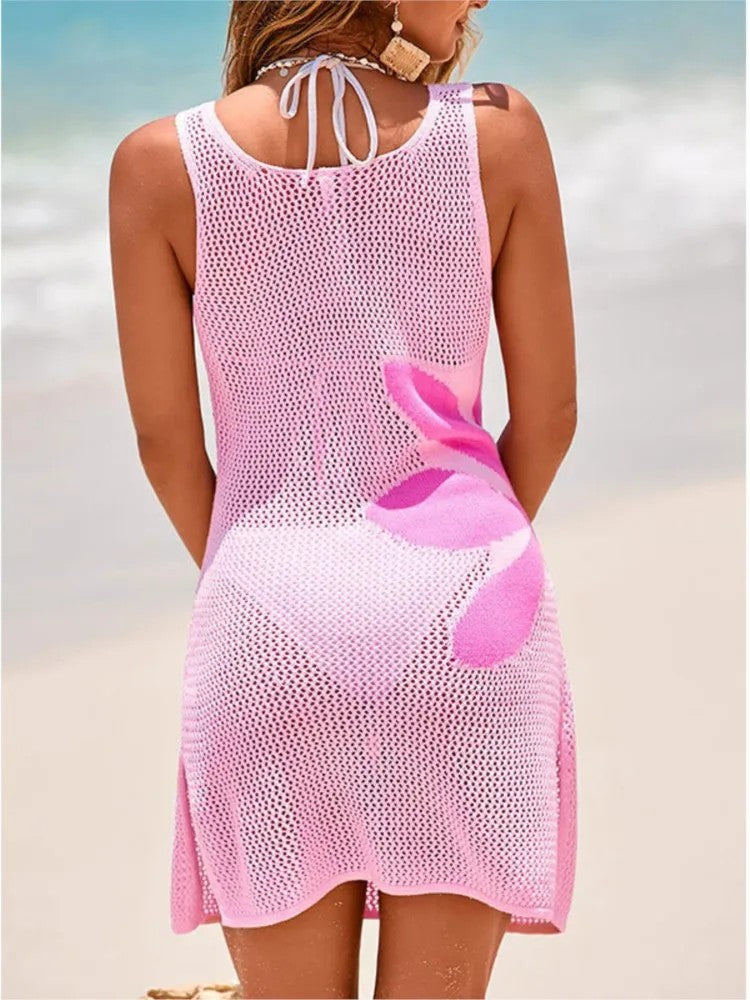 Milos Hollow Knit Cover-Up