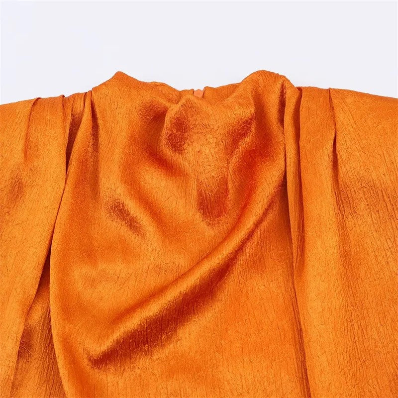 Modena Draped Satin Top
