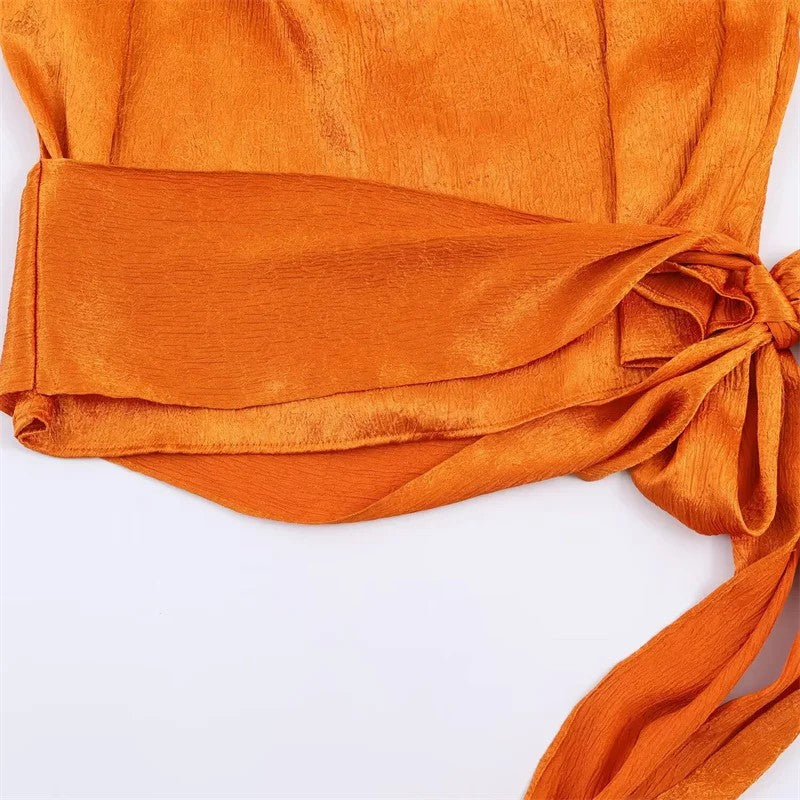 Modena Draped Satin Top