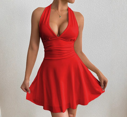 Monaco Halter Silk Dress