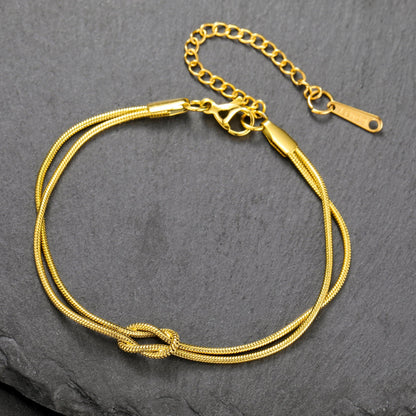 Monaco Love Knot Chain Bracelet