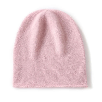 Monte 100% Cashmere Beanie - Blush Pink