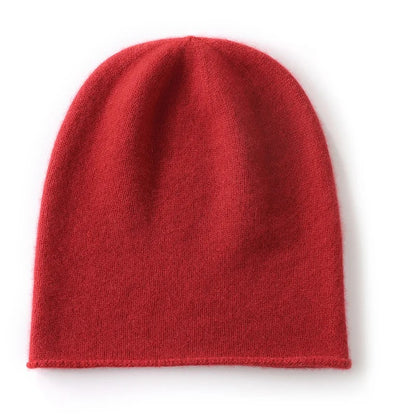 Monte 100% Cashmere Beanie - Burgundy