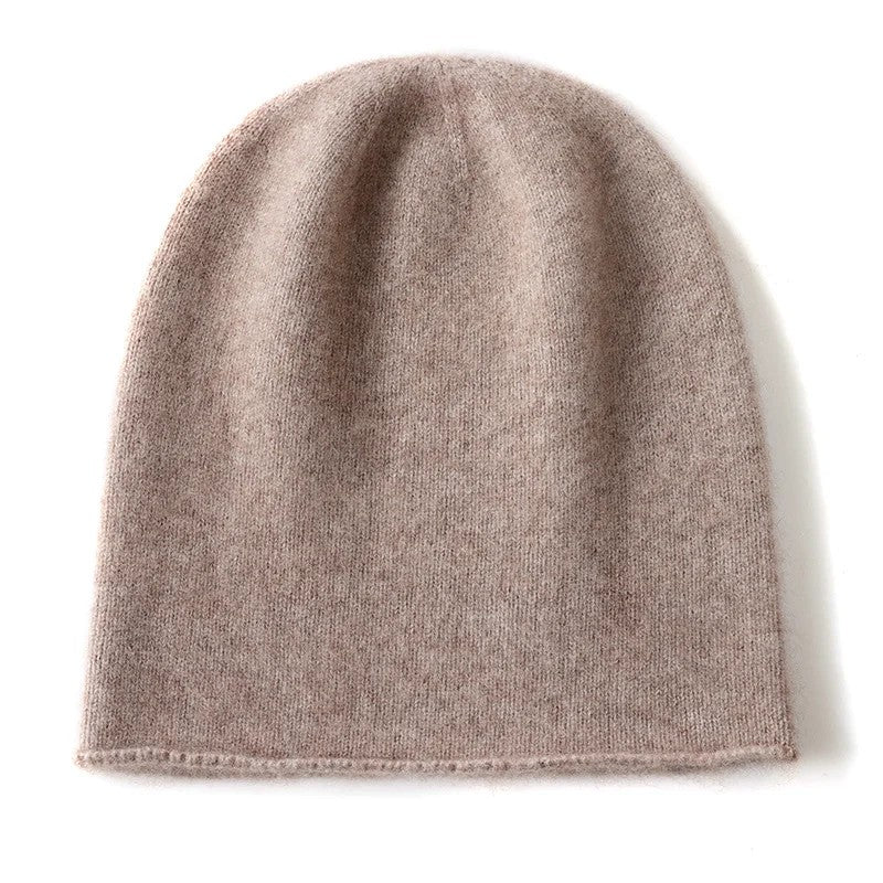 Monte 100% Cashmere Beanie - Caramel