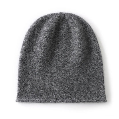 Monte 100% Cashmere Beanie - Heather Grey