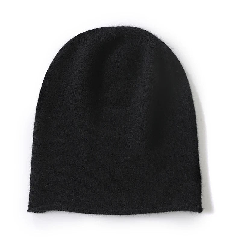 Monte 100% Cashmere Beanie - Onyx Black