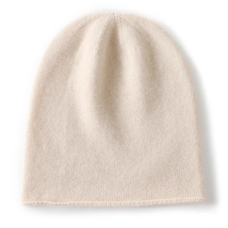 Monte 100% Cashmere Beanie - Sand Beige