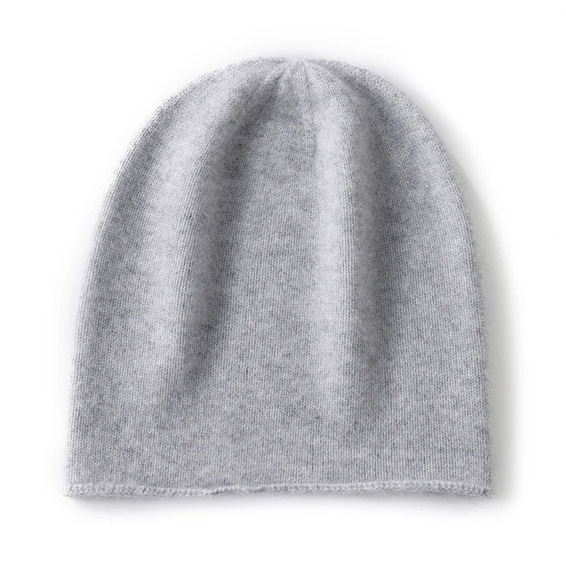 Monte 100% Cashmere Beanie - Silver Mist