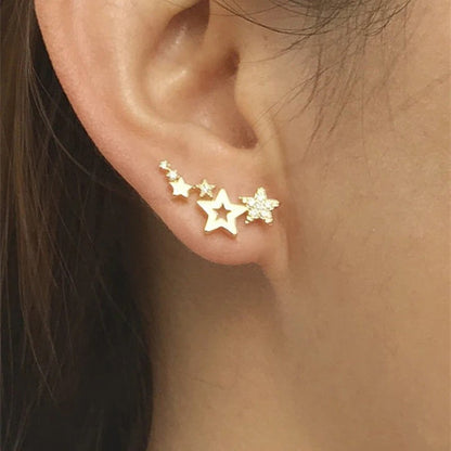 Murcia Imitation Pearl Studs - Gold