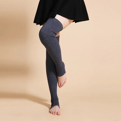 Nantes Wool Cashmere Leg Warmers - Charcoal