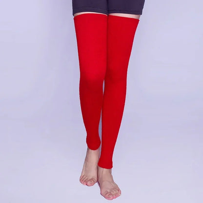 Nantes Wool Cashmere Leg Warmers - Crimson