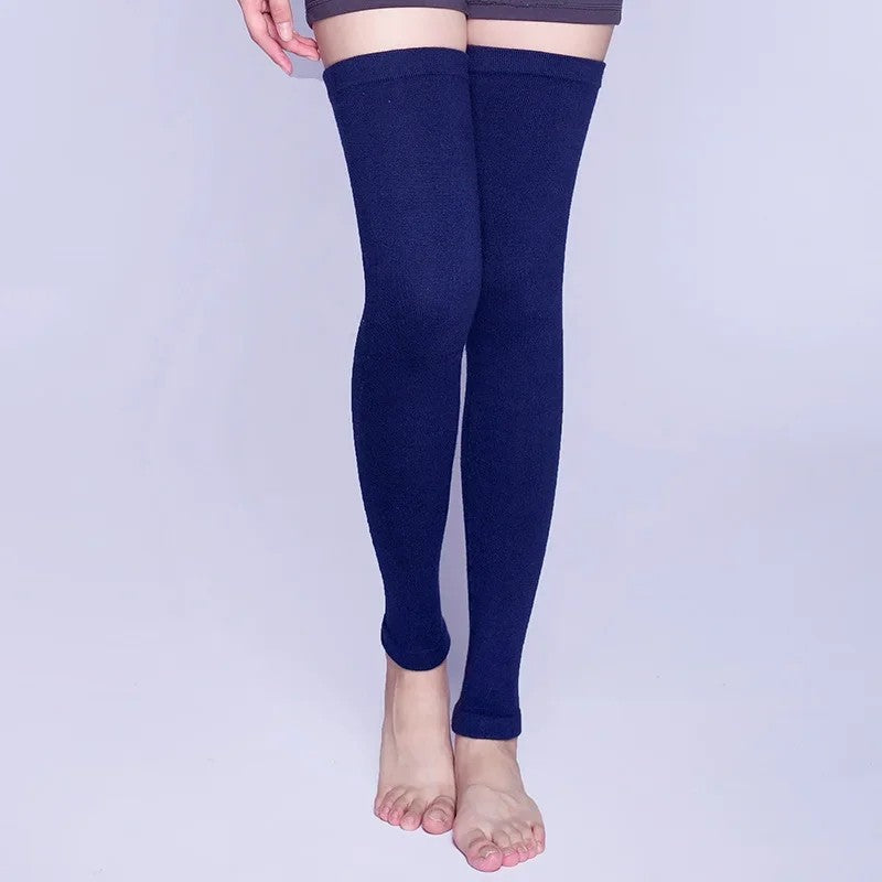 Nantes Wool Cashmere Leg Warmers - Midnight Blue