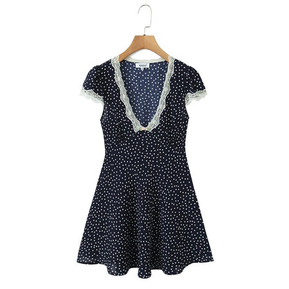 Nimes Polka Dot Dress - Midnight Polka Dot