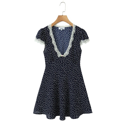 Nimes Polka Dot Dress - Midnight Polka Dot