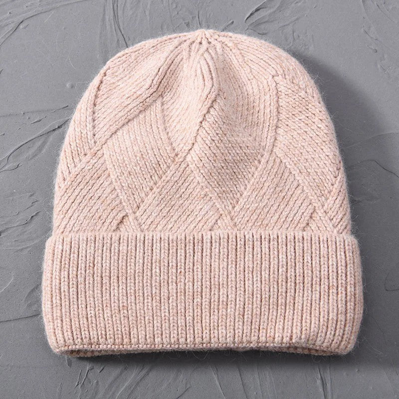 Novara Cashmere Beanie - Blush Pink