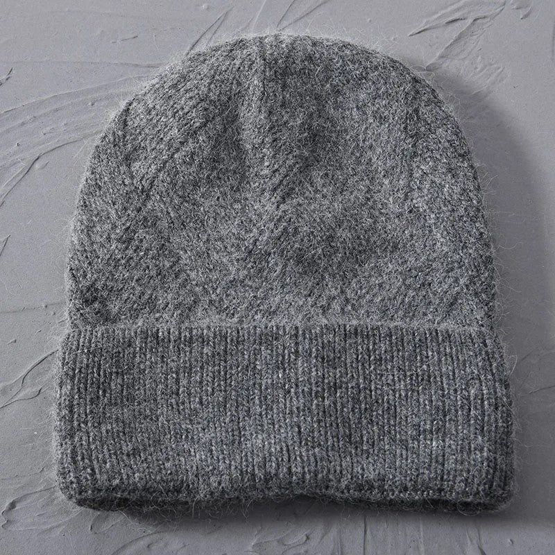 Novara Cashmere Beanie - Charcoal Grey