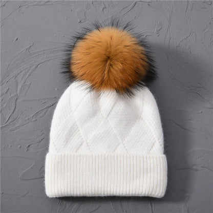 Novara Cashmere Beanie - Creamy Ivory