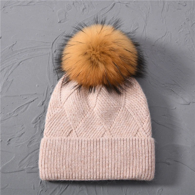 Novara Cashmere Beanie - Dusty Rose