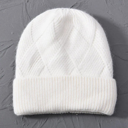 Novara Cashmere Beanie - Pure White