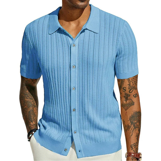 Novara Short Sleeve Polo - Sky Blue