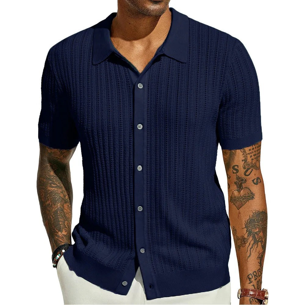 Novara Short Sleeve Polo - Navy