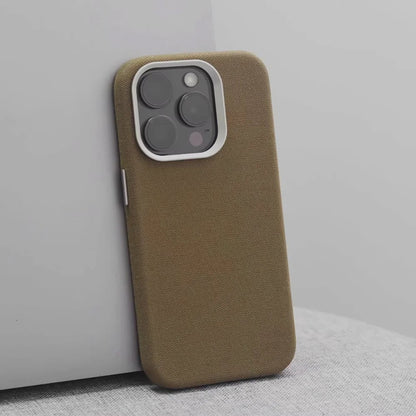Novara Nylon Weave MagSafe Case - Espresso Brown