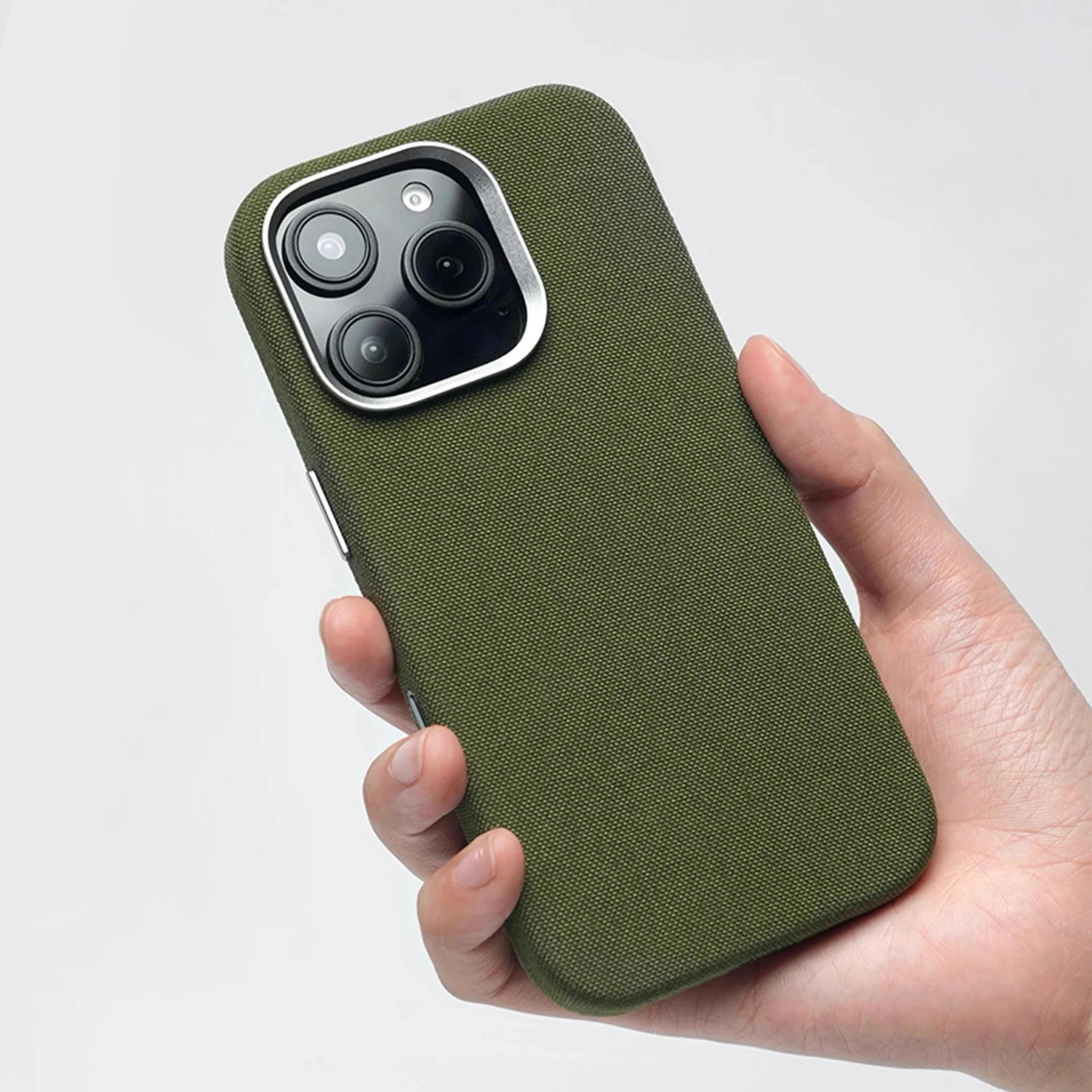 Novara Nylon Weave MagSafe Case - Forest Green