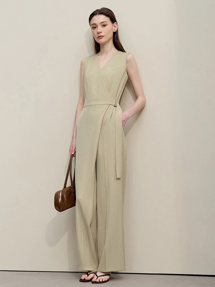 Soho Belted Wide-Leg Jumpsuit