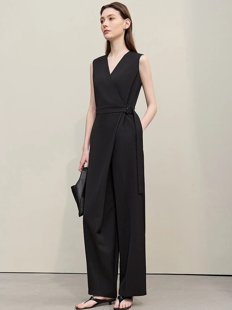 Soho Belted Wide-Leg Jumpsuit