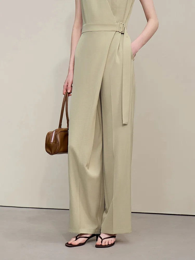 Soho Belted Wide-Leg Jumpsuit